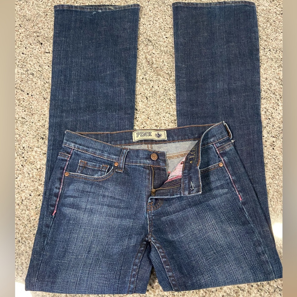 Pink Victoria Secret Boot Jeans Size 4R - Picture 13 of 14